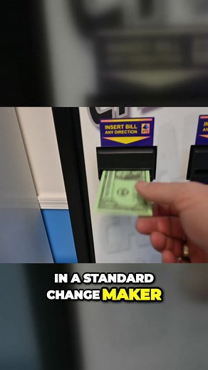 Fake bills in standard changemaker! #fakemoney⚠️ #splashemoutlaundry #laundromat #laundrytok #fyp #changemaker #standardchangemakers