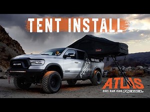 Installing our Roam Adventure Co Vagabond XL Tent on our Overlanding 5.7L Hemi V8 Ram 1500 Rebel