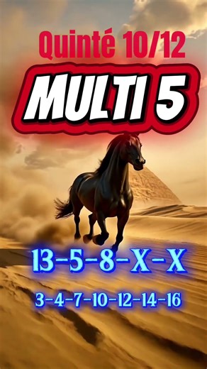 Quinté 10 Décembre.Vincennes.Ticket Malin Multi 5 #quinté #pmu #pronostic #turf
