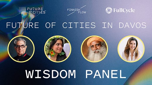 6.1K views · 180 reactions | Helena Gualinga, Dr. Deepak Chopra and Sadhguru sit down to discuss the global challenges, solutions and the leadership needed to take us to a better future. This live-streamed discussion is part of the Future of Cities in Davos event series inviting the Davos community to vision a better and more sustainable urban life together. | Deepak Chopra | Facebook