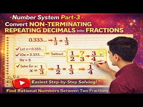 Repeating Decimals to Fractions | Number System Part-3 | Class 6–9 | GPSTR ,HSTR #decimaltofraction