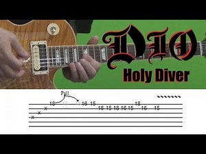 Dio - Holy Diver (solo) - Guitar Lesson, with Tabs!