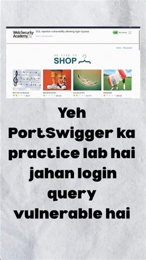 SQL Injection Practical | PortSwigger Lab Walkthrough 🔥 #Day16 #100DaysOfHacking #cybersecurity