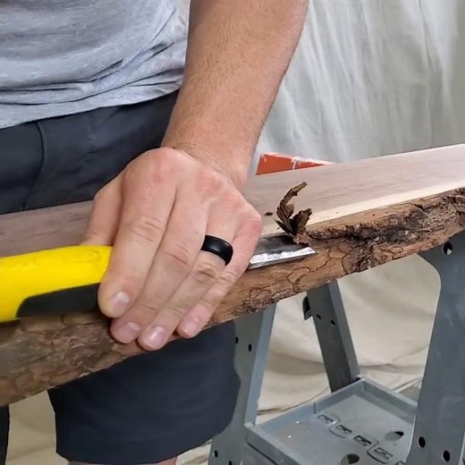 You Don't NEED A Draw Knife To Prep A Live Edge Slab!