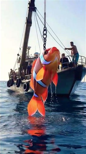 World's Biggest Clown Fish Caught on Camera – You Won’t Believe Its Size! #shorts