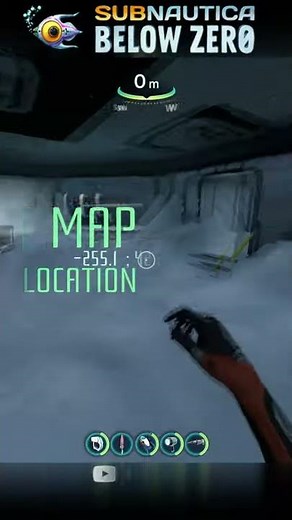 Subnautica Below Zero Map #shorts