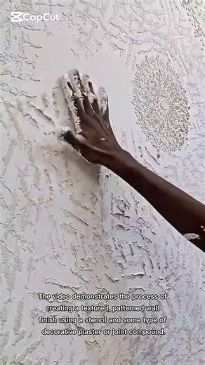 process of creating a textured, patterned wall finish #texturedwalls #paintingtechniques