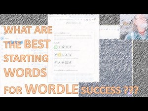 Finding the best Wordle starting words.