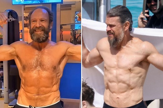 The battle of the Odyssey bodies: How Ralph Fiennes, 62, and Matt Damon, 54, got in epic shape