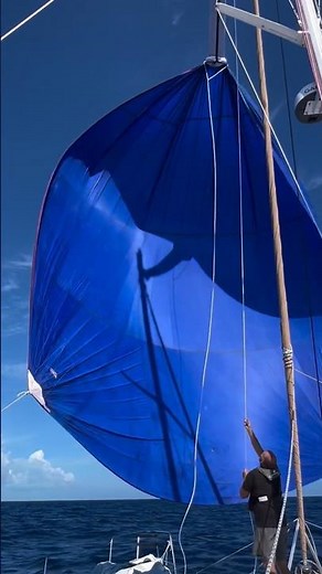 Increasing Boat Speed with a Huge Spinnaker Sail | Downwind Sailing #sailinglife