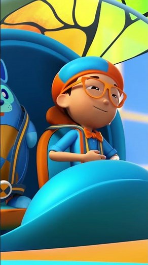 Yummy Chocolate Surprise with Blippi! 🍫🎉 Learn with #Blippi #BlippiWonders #Shorts