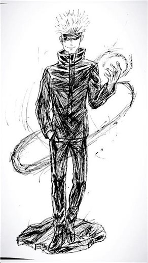 Gojo #anime #drawing #shorts #viral