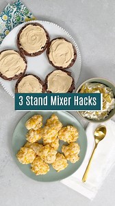 10K views · 162 reactions | #KitchenHacks // Check out these 3 great recipes that you can quickly whip up using our new #DeluxeStandMixer 朗  BONUS  Did you know that you can grab our Deluxe Stand Mixer at 60% off this month by hosting a party with just $200 in sales? Find more information by reaching out to your consultant or by following this link: https://bit.ly/3YqJme7 | Pampered Chef | Facebook