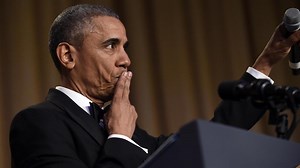 'Obama Out: 'President Obama Drops Mic at White House Correspondents' Dinner