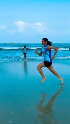 Beach Running Training #trending #motivation #shorts