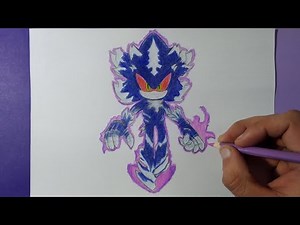 Dibujando a Mephiles | Sonic Forces: Speed Battle | Drawing Mephiles