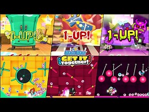 WarioWare: Get It Together! - All 1-Up, Bonus Stages, and Level Up Animations