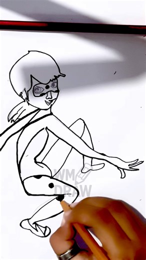 Speed Drawing Ladybug | Miraculous Tales Art Short #superhero #ladybug #drawing #art