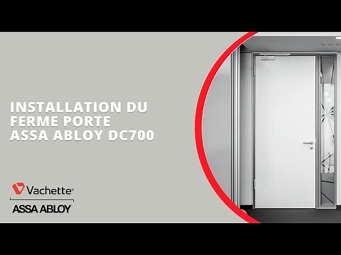 Installation du ferme porte ASSA ABLOY DC700