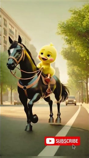 "Unlikely Best Friends: Duck Rides Horse Like a Pro!