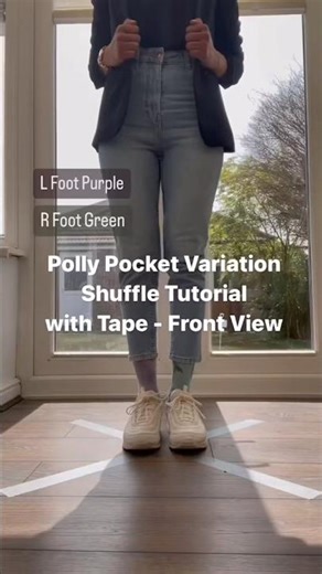 For beginners! #pollypocket with a reverse polly pocket 😀 #shuffletutorial #shuffledance #shuffle