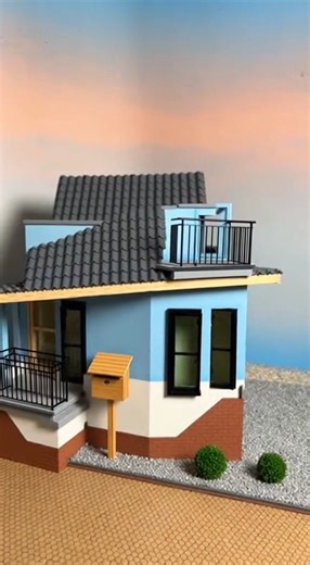 Tiny Clay House Magic! 🔥 #ClayCraft #MiniatureHouse #DIY #Satisfying #ClayArt #Miniatures #Crafting