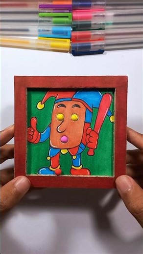 Tung tung tung Sahur as Digital Circus members DIY cardboard Pinball Game #diy #shorts #papercraft