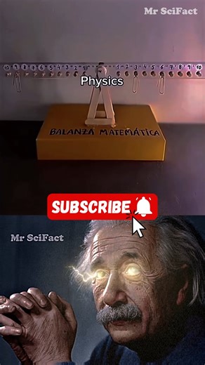 Einstein Wonders: Mind-Bending Physics vs. Mathematics Demonstration ✨🧮 | Mr SciFact | #shorts