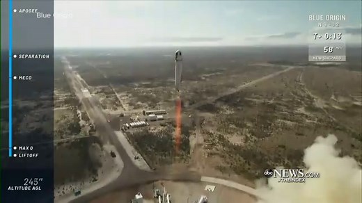 Blue Origin launches test flight