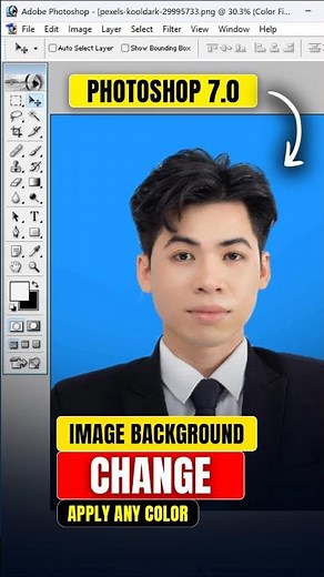 Image Background Change in Photoshop 7.0