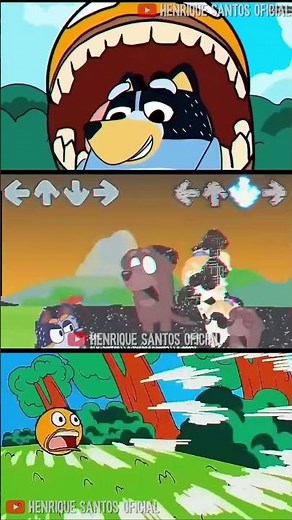 FNF Bluey Corrupted Mod Animation Friday Night Funkin Game #fnf #bluey #pibby #shorts