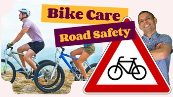 Cycling Safety and Bike Care Mini Unit Lesson Bundle: Helmet Fit - Road Rules An