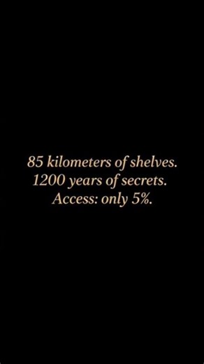 85 km of Hidden History: What the Vatican Keeps Locked Away (95% Closed). See description 👇