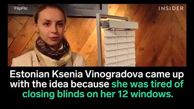 These blinds open and close automatically. | Inventions Insider