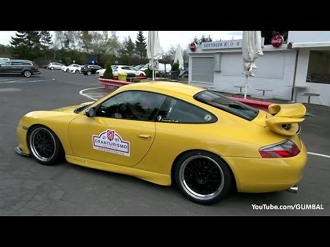Modified Porsche 996 GT3 Mk1 - Full throttle sounds!