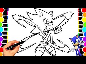 Sonic Coloring Pages NEW Coloring and Draw Sonic Coloring Compilation 26 wow Super Sonic