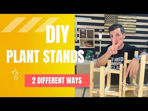 Easy to Build DIY Plant Stands!