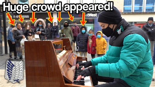 Playing My Hero Academia on piano in public