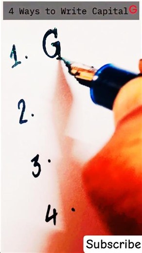 ways to write G #handwriting #lettering #calligraphy #shorts #cursive #shortsfeed #fyp