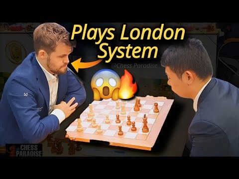 Magnus Carlsen Shows how to play the London System Opening 📖🔥