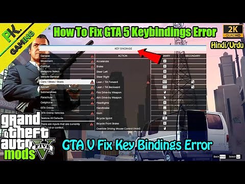 How to fix KEY BINDINGS Error after updating GTA V | 100% Working | PK GAMING X
