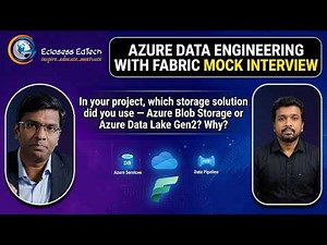Blob Storage vs ADLS Gen2 – Which One Did You Use & Why? | Azure Data Engineer Mock Interview #2