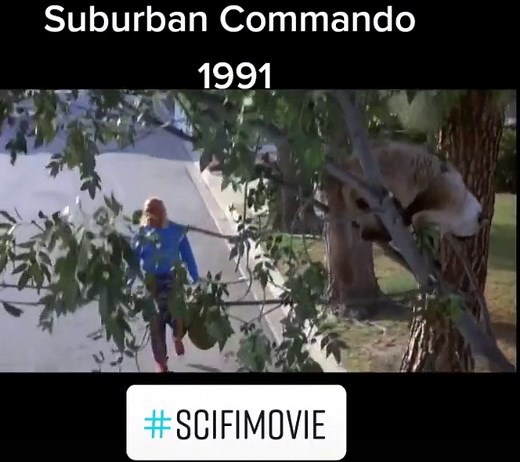 Suburban Commando 1991.Un cazador de recompensas extraterrestre intenta destruir a un guerrero alienígena, que está de vacaciones en la Tierra #hulkhogan #christopherlloyd #comedia #classicmovies #movieclips #retromovie #fyp #viral #90smovies #wwe #usa
