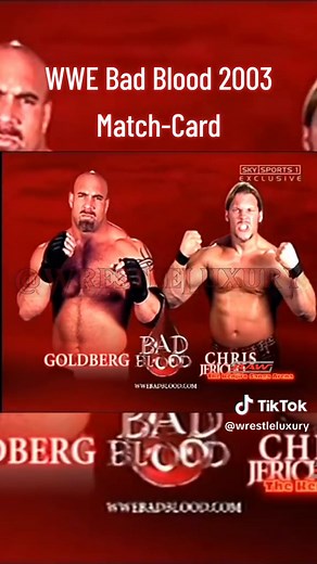 WWE Bad Blood 2003 Match-Card #aew #wwe #wweppv #wweple #wweshow #WWEBadBlood #badblood2003 #2003 #2000s #wrestling #4u #fyp #foryou #viral #wrestleluxury