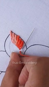 Hand embroidery basic bullion knot stitch tutorial #embroidery #embroiderylover #needlework