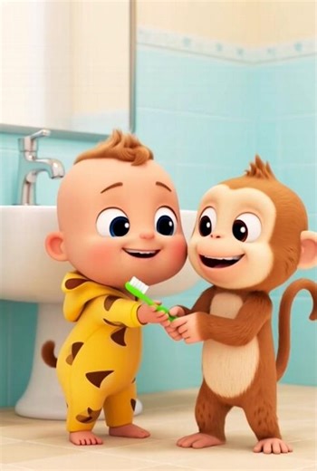 Sharing Is Caring ❤️ | Good Habits | Nursery Baby Cartoon #3danimation #kidssong #cartoon #shorts