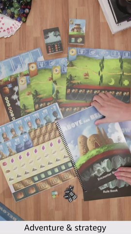 Above and Below by Red Raven Games | Strategy Board Game | Ages 10+ | 2-4 Players | 90 Minute Playing Time