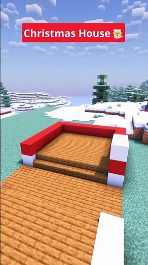 Minecraft Christmas Themed Apartment🎅🏠 #shorts