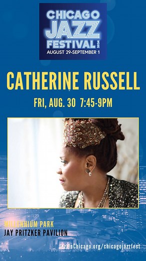 2024 Chicago Jazz Festival: Catherine Russell Friday, August 30, 2024 | 7:45pm - 9:00pm @millennium_park Jay Pritzker Pavilion 201 E. Randolph Street | Chicago One of the latest of late bloomers, singer Catherine Russell spent what for others would be a full career in a backup role, notably with David Bowie, before emerging as one of the best jazz and blues vocalists. She was 50 when she recorded her well-received debut, "Cat," at a studio in Skokie. Since then, she has captured listeners with h