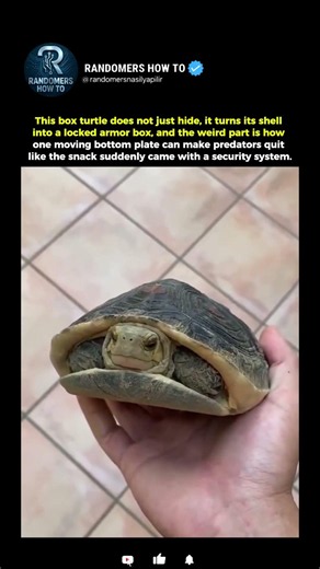 How A Box Turtle Turns Its Shell Into A Locked Door #biology #animals